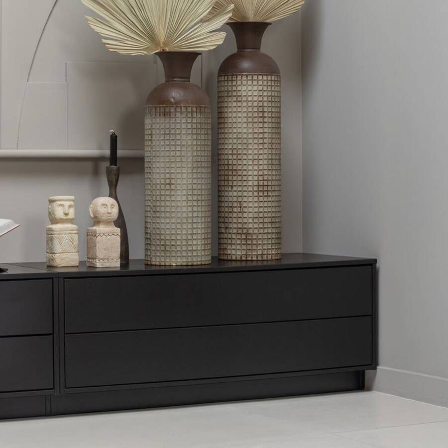 WOOOD TV-meubel Finca Mat zwart 100cm Exclusive