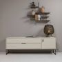 WOOOD Tv-meubel Silas TV-Lowboard Commode 2 lades en 1 deur veel opbergruimte breedte 120 of 180 cm - Thumbnail 3