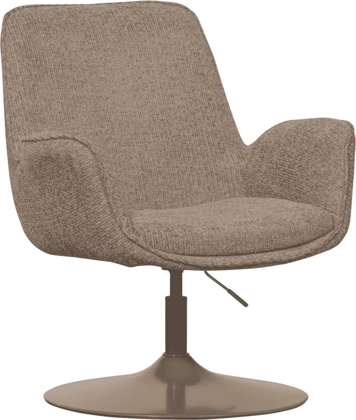 WOOOD | Marten in hoogte verstelbare fauteuil zand | Zitmeubels woonkamer | Draaifauteuil - Foto 3