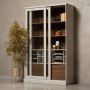 WOOOD Vitrinekast James met glas veel opbergruimte h 200 cm x b 125 cm - Thumbnail 3