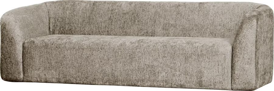 BePureHome | Sloping 3-zitsbank structure velvet wheatfield | Zitmeubels woonkamer | 3-zitsbank - Foto 2