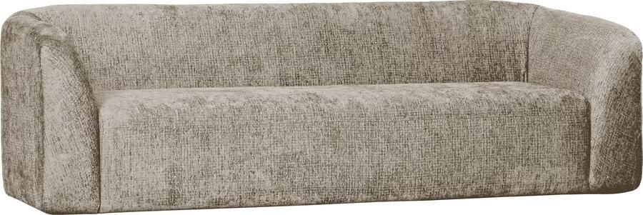 BePureHome | Sloping 3-zitsbank structure velvet wheatfield | Zitmeubels woonkamer | 3-zitsbank