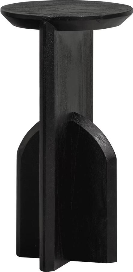 WOOOD | Kioni smalle bijzettafel acacia hout zwart | Woonkamertafels | Bijzettafel