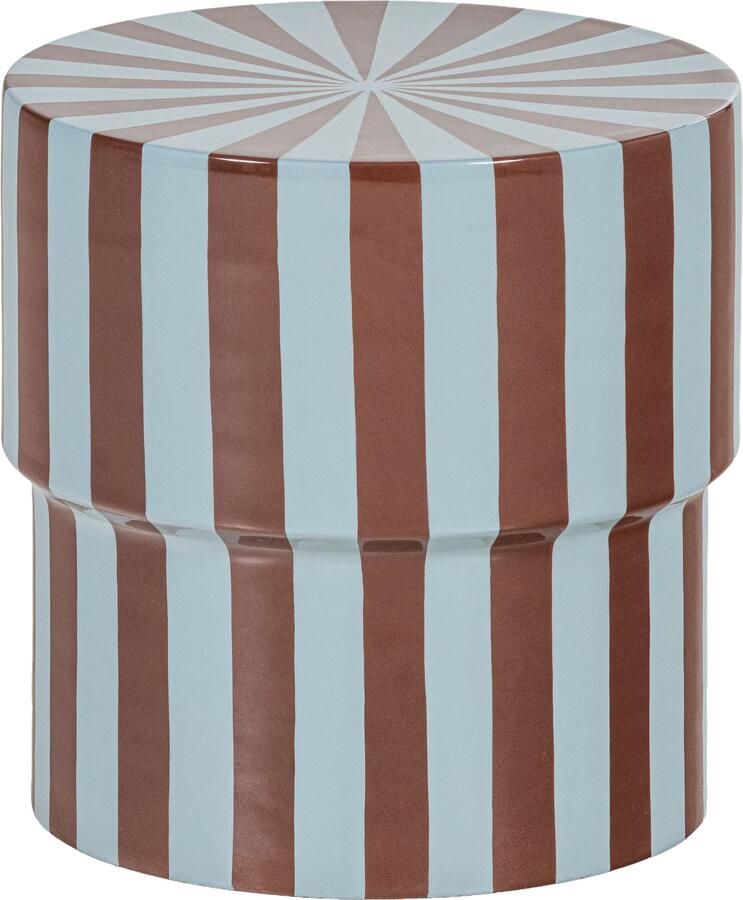 WOOOD Bijzettafel Olia 36cm Bruin Blauw