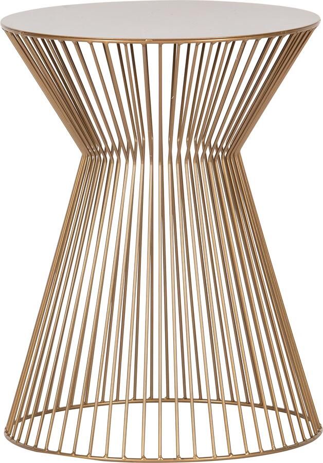 WOOOD | Suus Bijzettafel Metaal Goud | Woonkamertafels | Bijzettafel