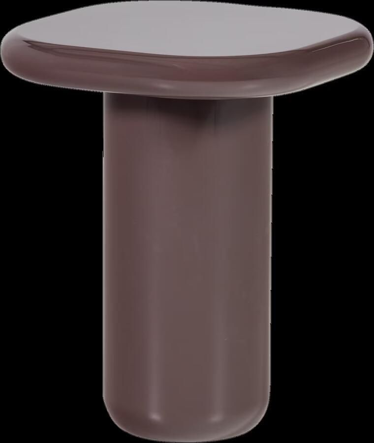 WOOOD Bijzettafel Zava 50 x 50cm Donkerbruin Ovaal