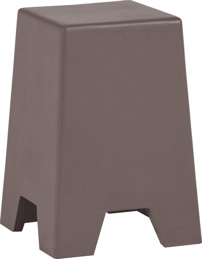 WOOOD Bijzettafel Zina Fiber Clay 36 x 36cm Bruin Vierkant