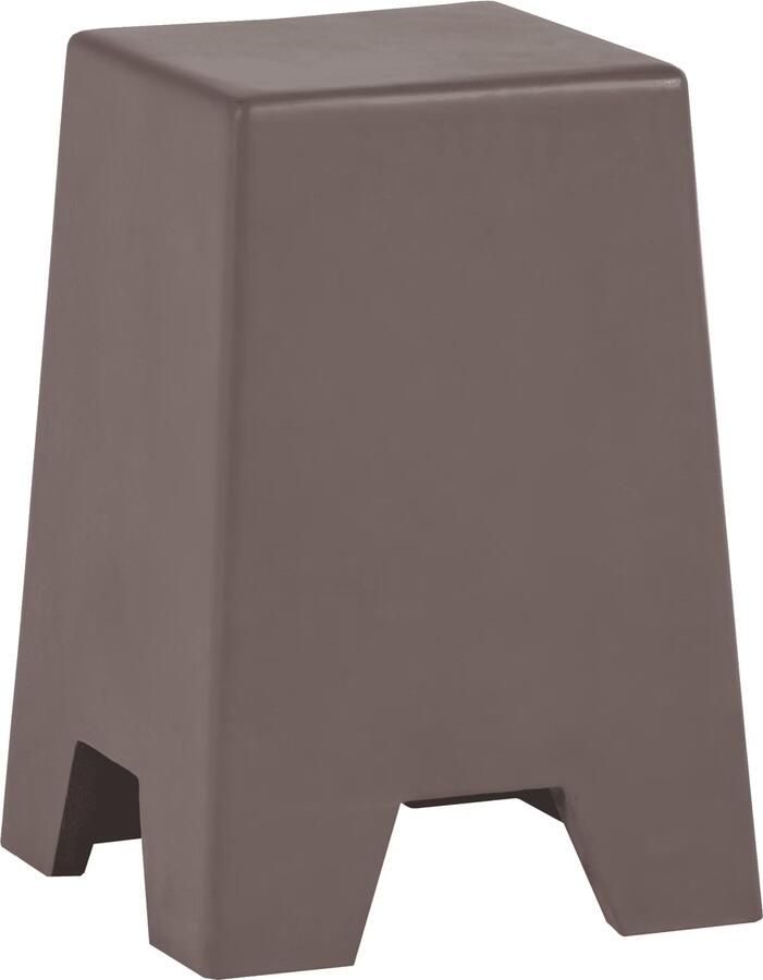 WOOOD Bijzettafel Zina Fiber Clay 36 x 36cm Bruin Vierkant