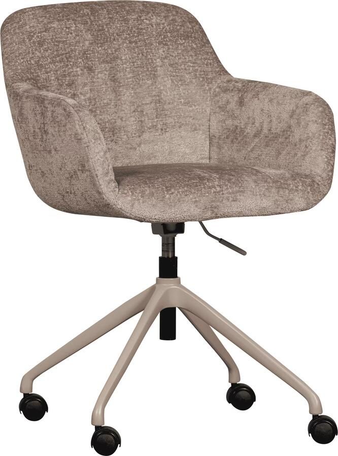 WOOOD | Morros bureaustoel taupe | Zitmeubels woonkamer | Bureaustoel - Foto 3