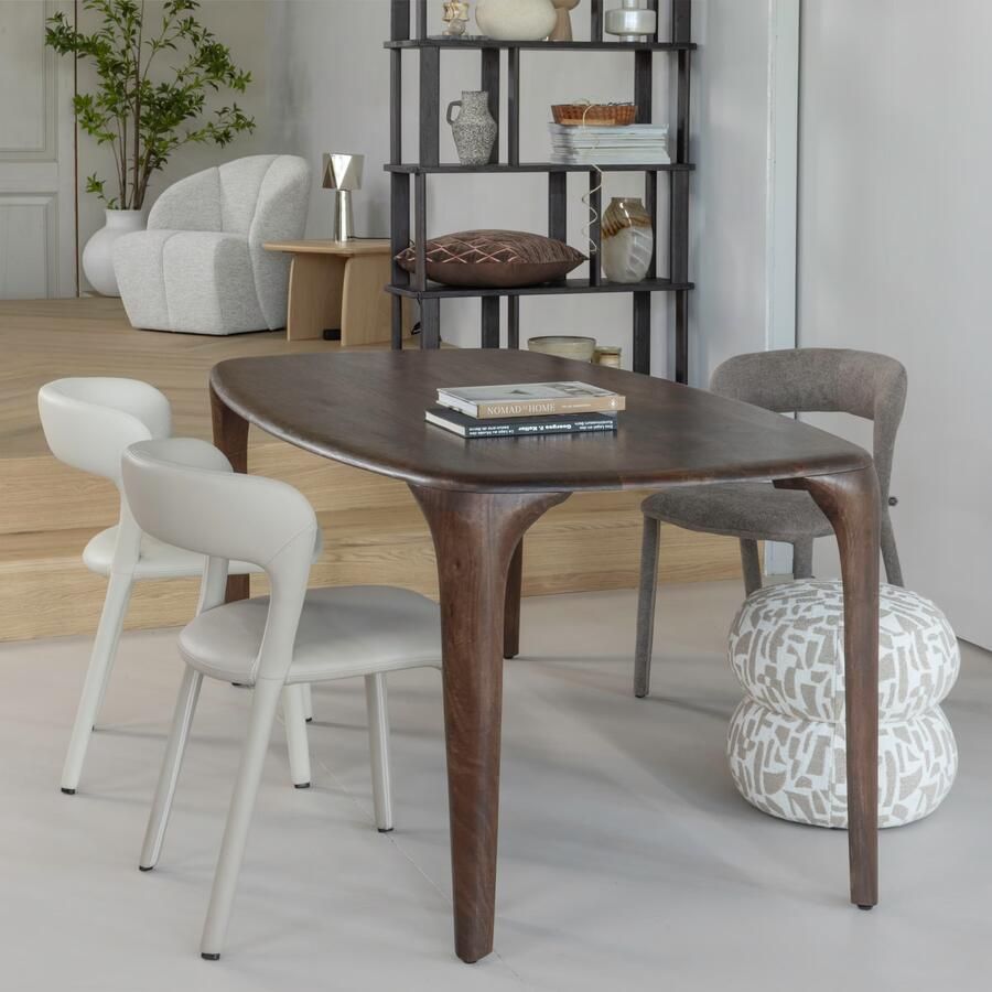 WOOOD | Fiore eettafel mango hout donkerbruin 190x95cm | Eettafels | Eettafel