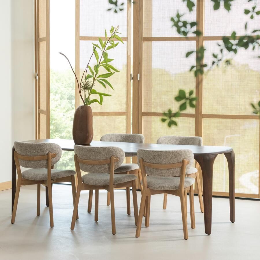 WOOOD | Fiore eettafel mango hout donkerbruin 230x95cm | Eettafels | Eettafel