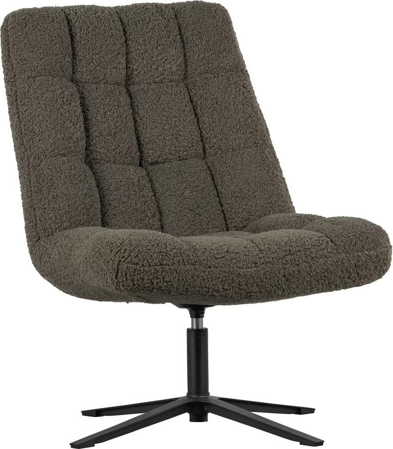 WOOOD | Job Draaifauteuil Teddy Groen | Zitmeubels woonkamer | Draaifauteuil - Foto 3