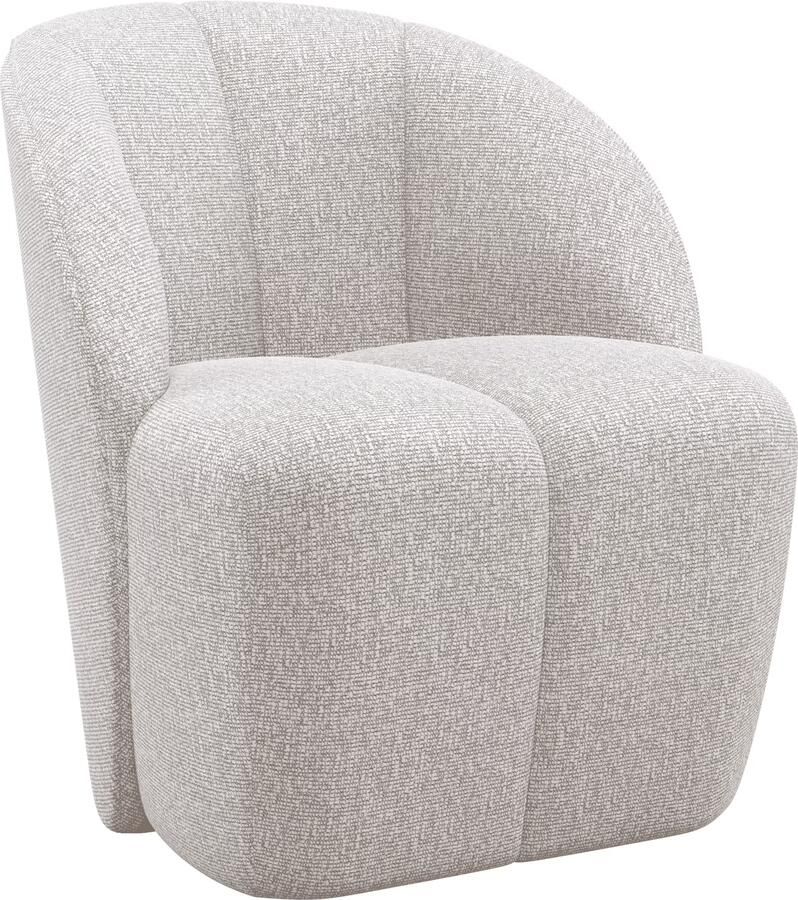 WOOOD Draaifauteuil Mojo Bouclé Ecru
