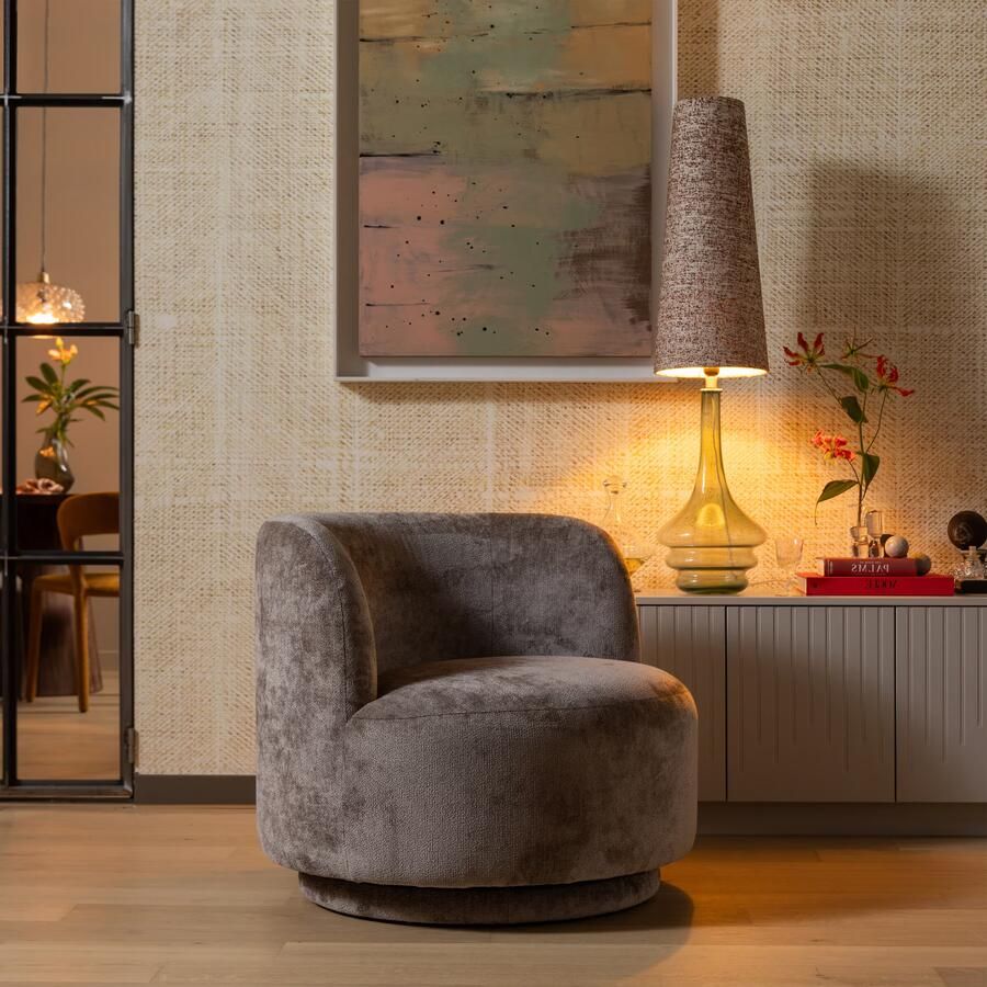 BePureHome | Popular fauteuil taupe | Zitmeubels woonkamer | Fauteuil