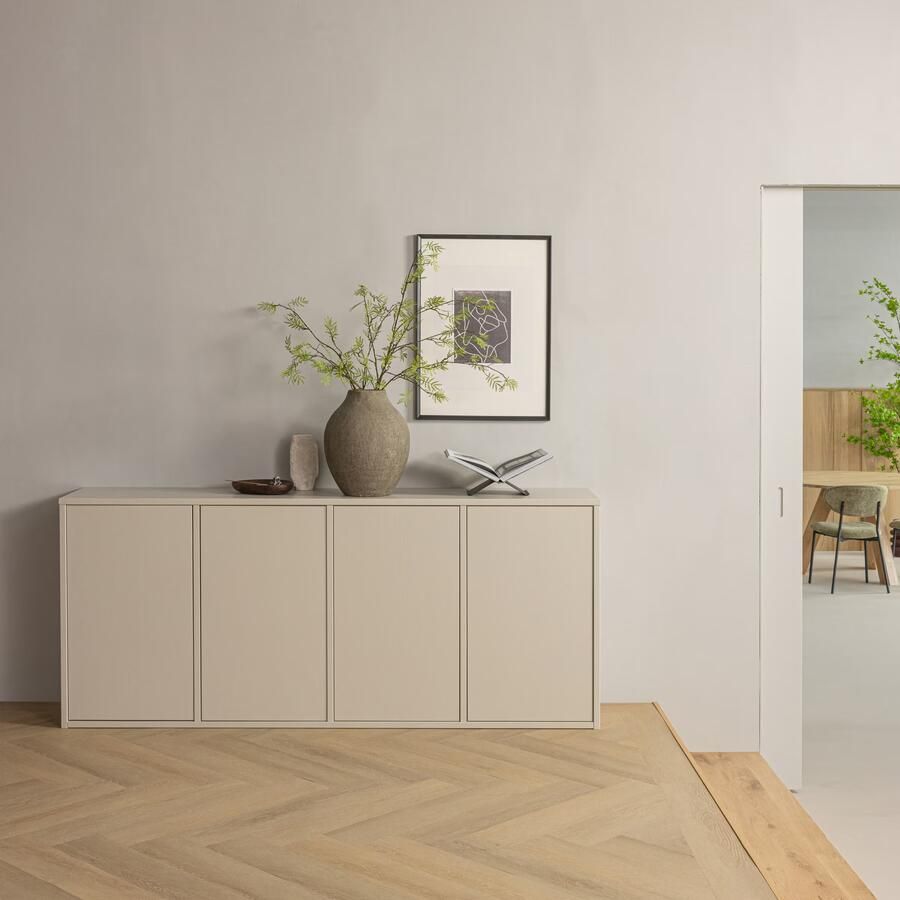 WOOOD Dressoir Merel Grenenhout 200cm Dust