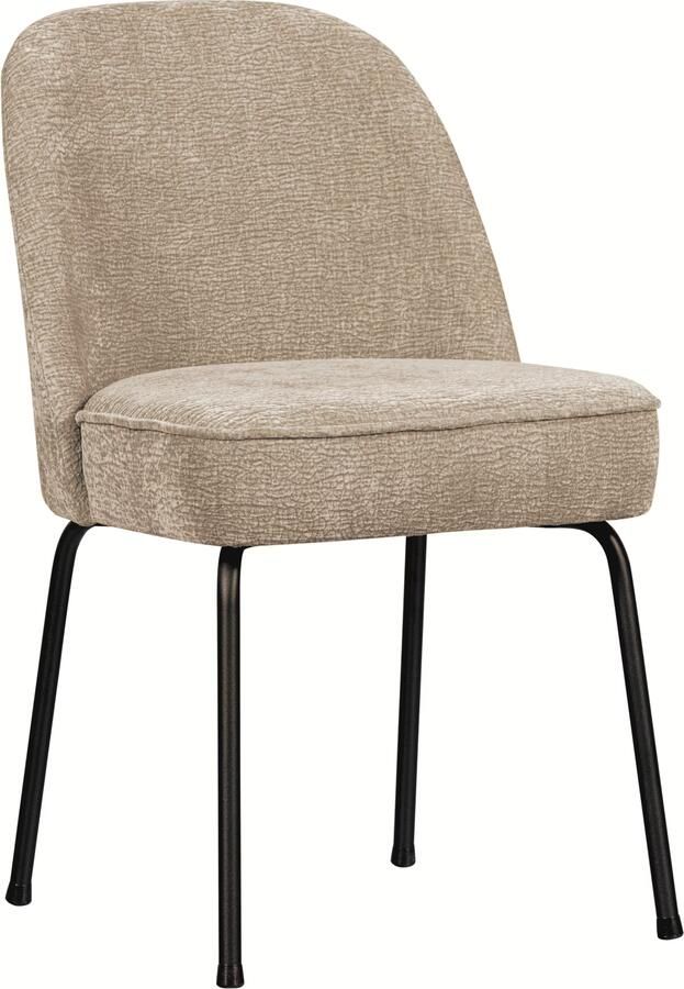 BePureHome | Vogue eetkamerstoel 3d chenille zand | Eetkamerstoelen | Eetkamerstoel