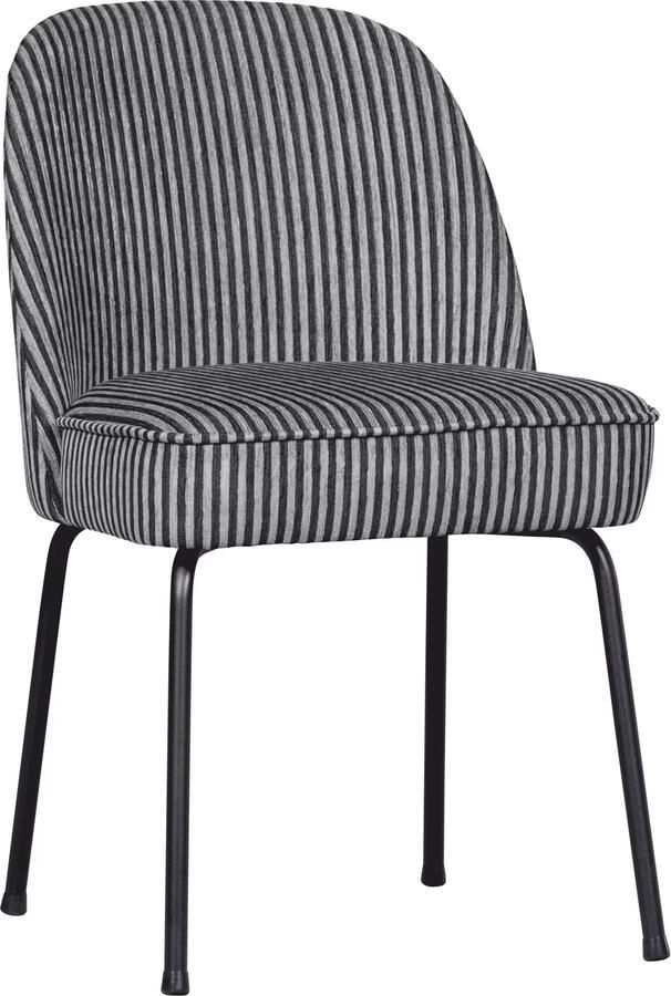BePureHome | Vogue eetkamerstoel streep zwart grijs | Eetkamerstoelen | Eetkamerstoel - Foto 2