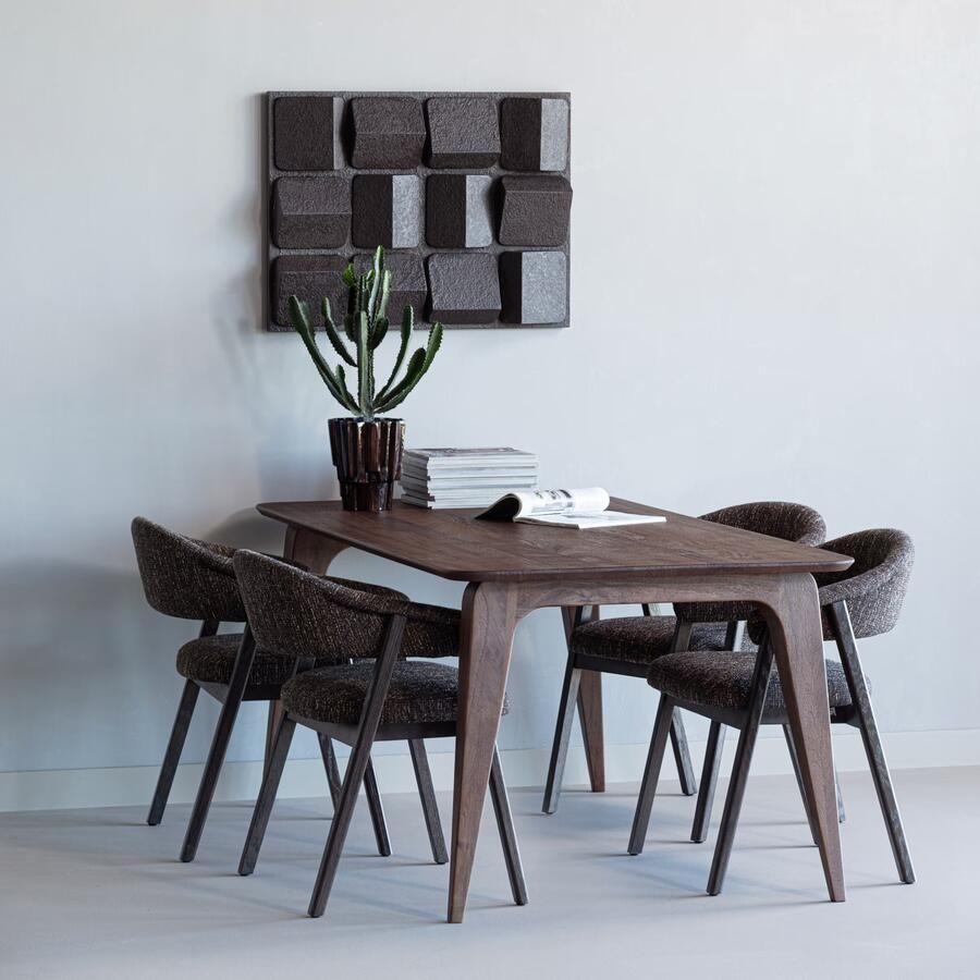 WOOOD Eettafel Rubo Mangohout 180 x 95cm Bruin