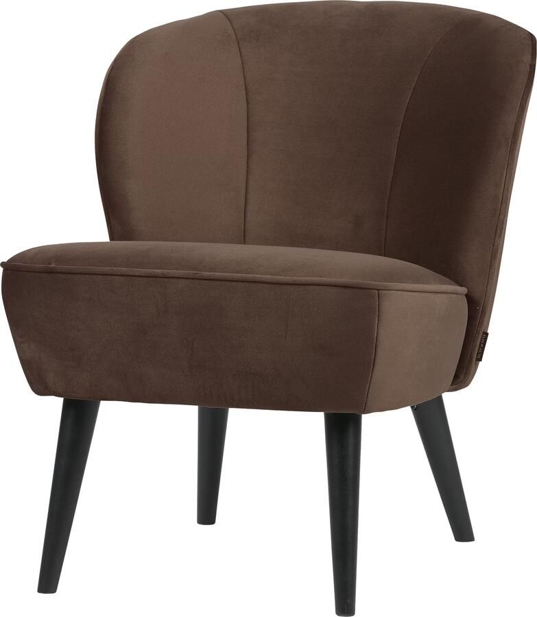 WOOOD Fauteuil Sara Donkerbruin