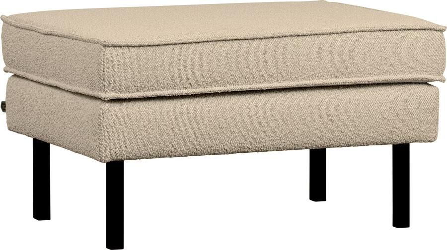 BePureHome | Rodeo hocker op poten boucle beige | Zitmeubels woonkamer | Hocker - Foto 2