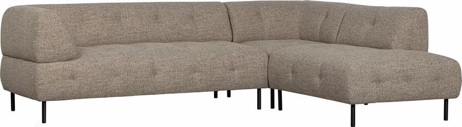 WOOOD Exclusive | Lloyd Hoekbank Rechts Grof Geweven Bruin Melange | Zitmeubels woonkamer | HoekbankModulaire banken - Foto 2