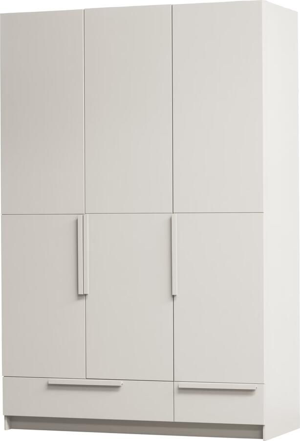 WOOOD | Pure 3-deurs hang legkast splitdeur grenen dust | Slaapkamerkasten | Linnenkast - Foto 5