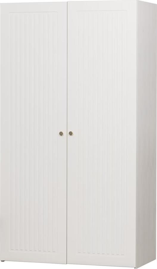 WOOOD | Sipke garderobekast grenen wit | Slaapkamerkasten | Linnenkast
