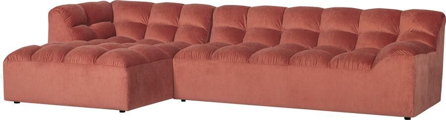 WOOOD | Allure chaise longue links velvet blush | Zitmeubels woonkamer | Hoekbank