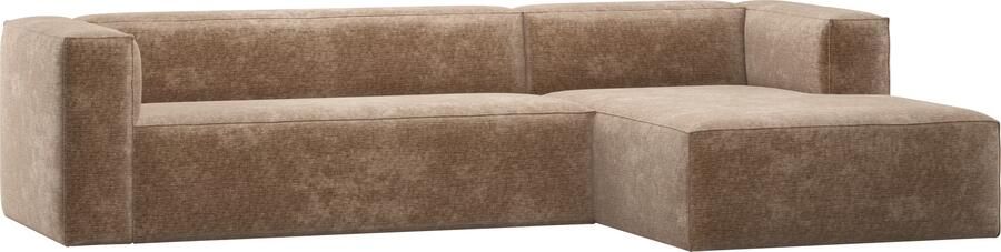 WOOOD Loungebank Bean Rechts Chenille Taupe