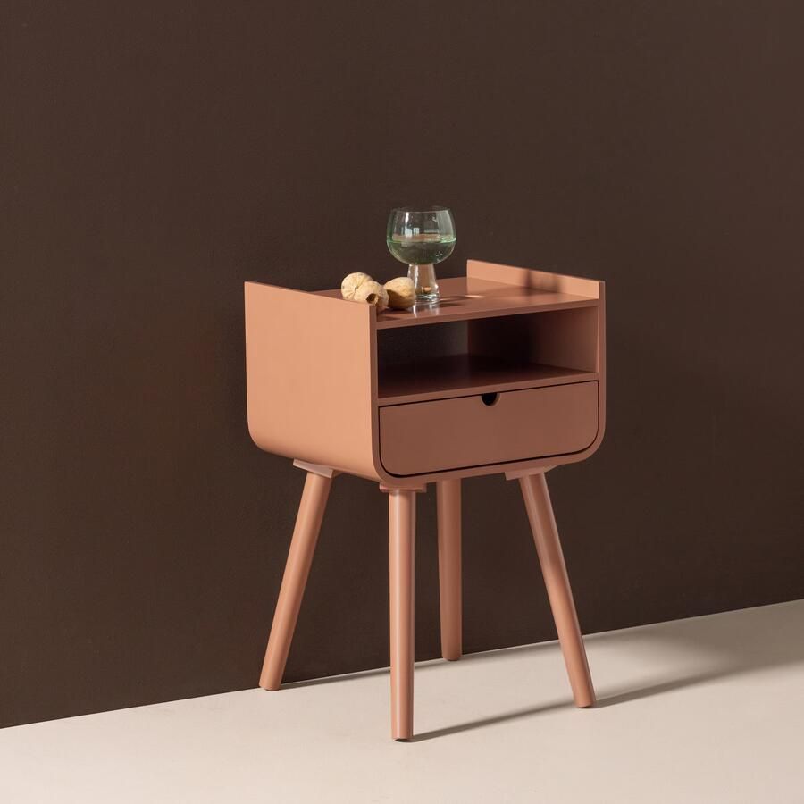 WOOOD Nachtkastje Nils 36 x 30cm Oudroze