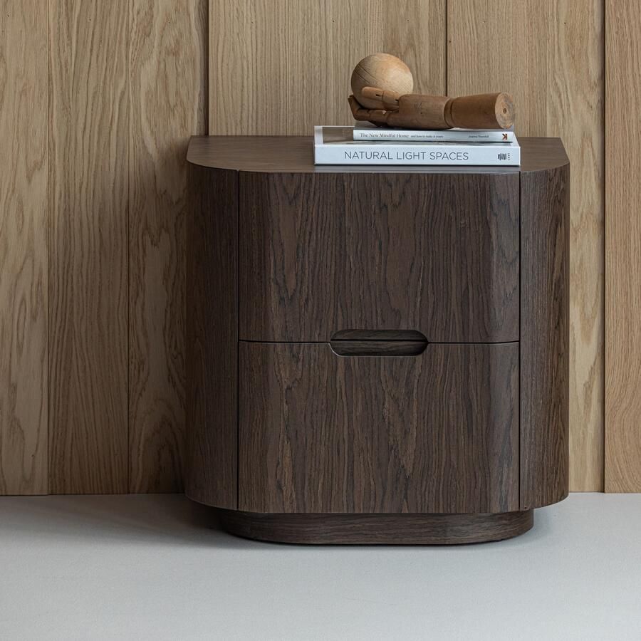 WOOOD Nachtkastje Ladenkast Arvi 56cm Bruin