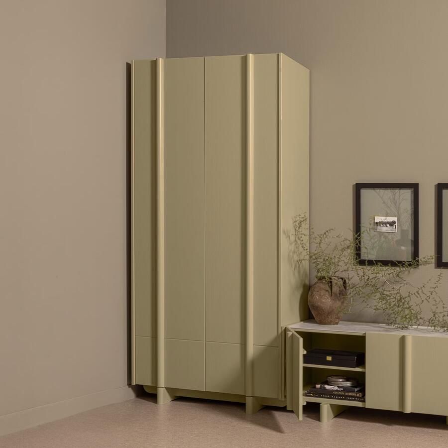 WOOOD | Basu opbergkast grenen moss | Woonkamer meubels | BergkastKast - Foto 4