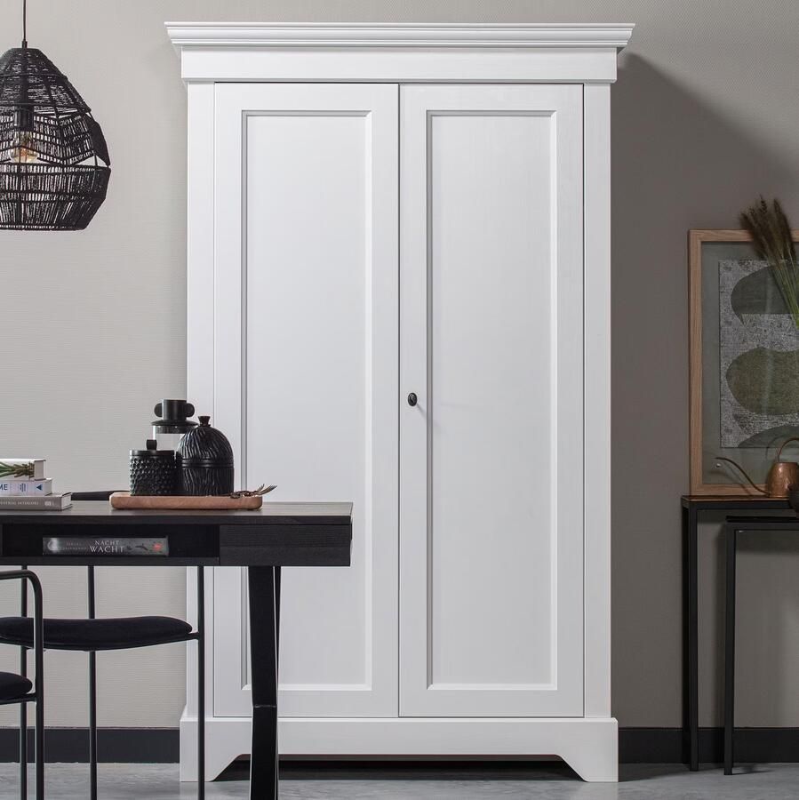 WOOOD | Isabel Brocante Kast Grenen Wit | Woonkamer meubels | BergkastKast - Foto 5