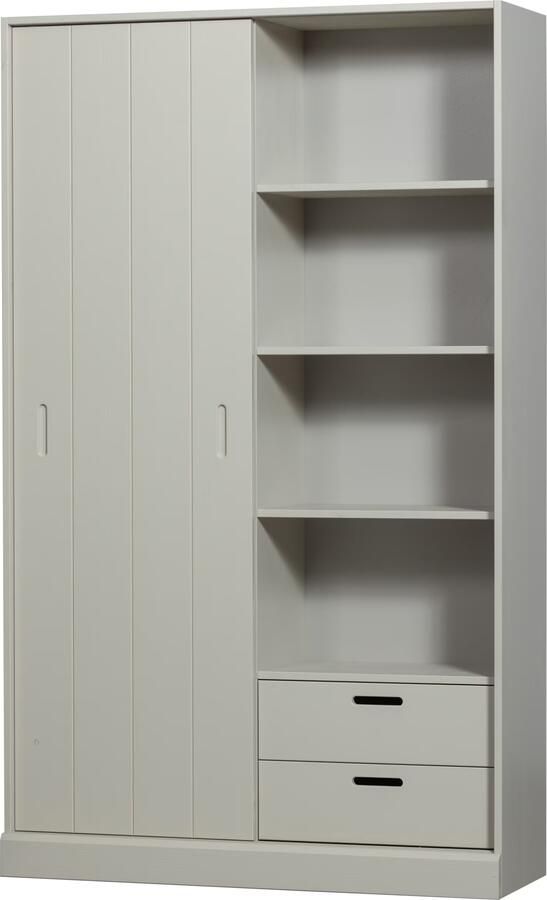 WOOOD | Mila schuifdeurkast grenen dust | Woonkamer meubels | Wandkast - Foto 2