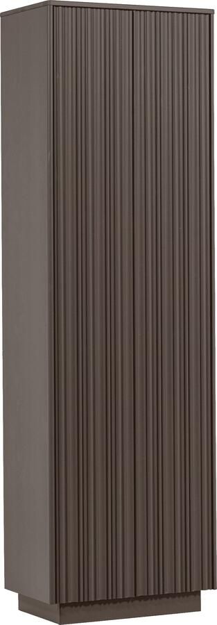 WOOOD | Nova hoge opbergkast grenen truffel bruin | Woonkamer meubels | Bergkast