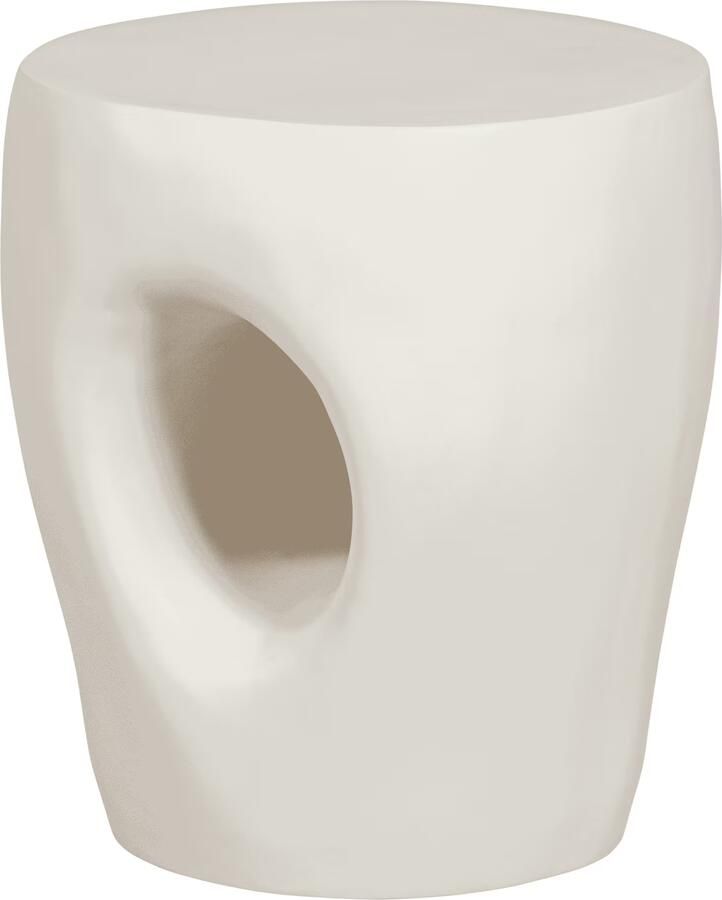 Basiclabel Mica Bijzettafel Polymeer Naturel 47x40x40