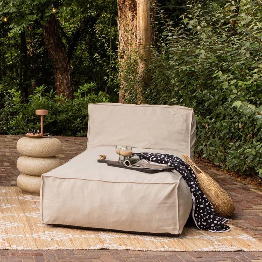 WOOOD Outdoor Ligbed Velora Olefin stof Zand