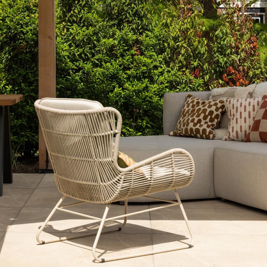 WOOOD Outdoor Loungestoel Grace All Weather Zand