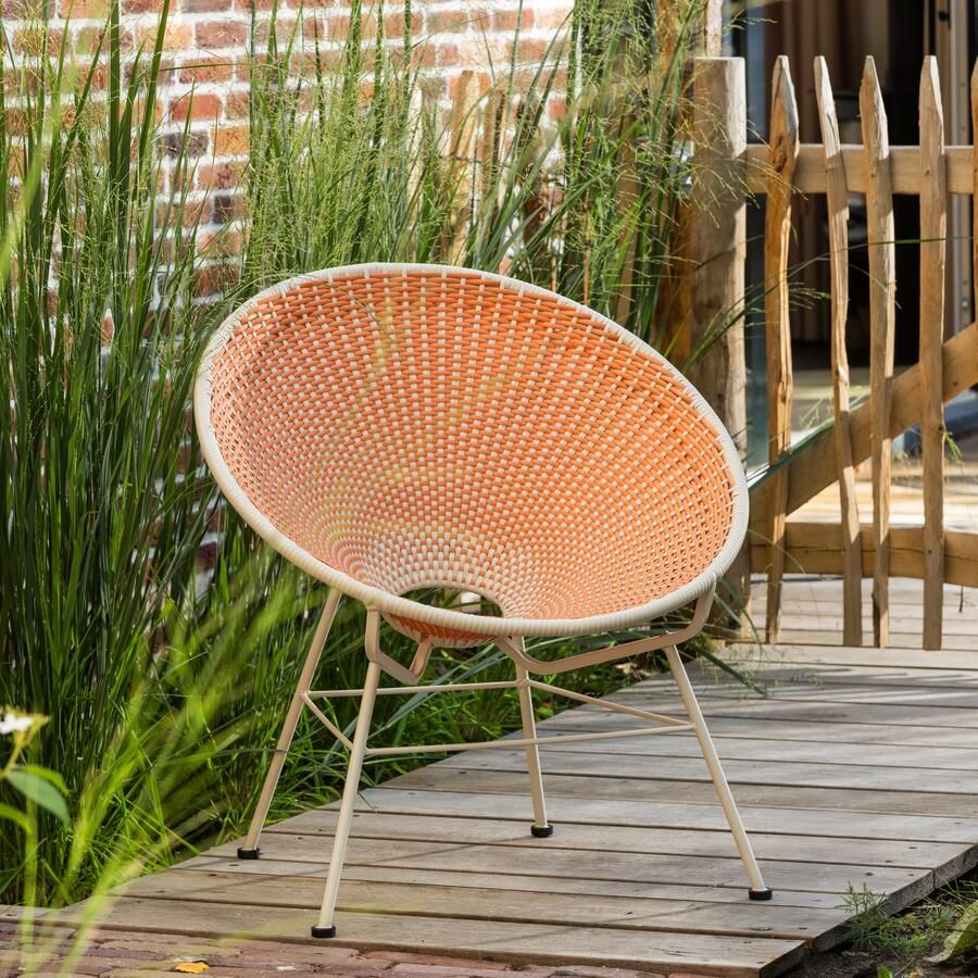 WOOOD Outdoor Loungestoel Kazoun All Weather Oranje