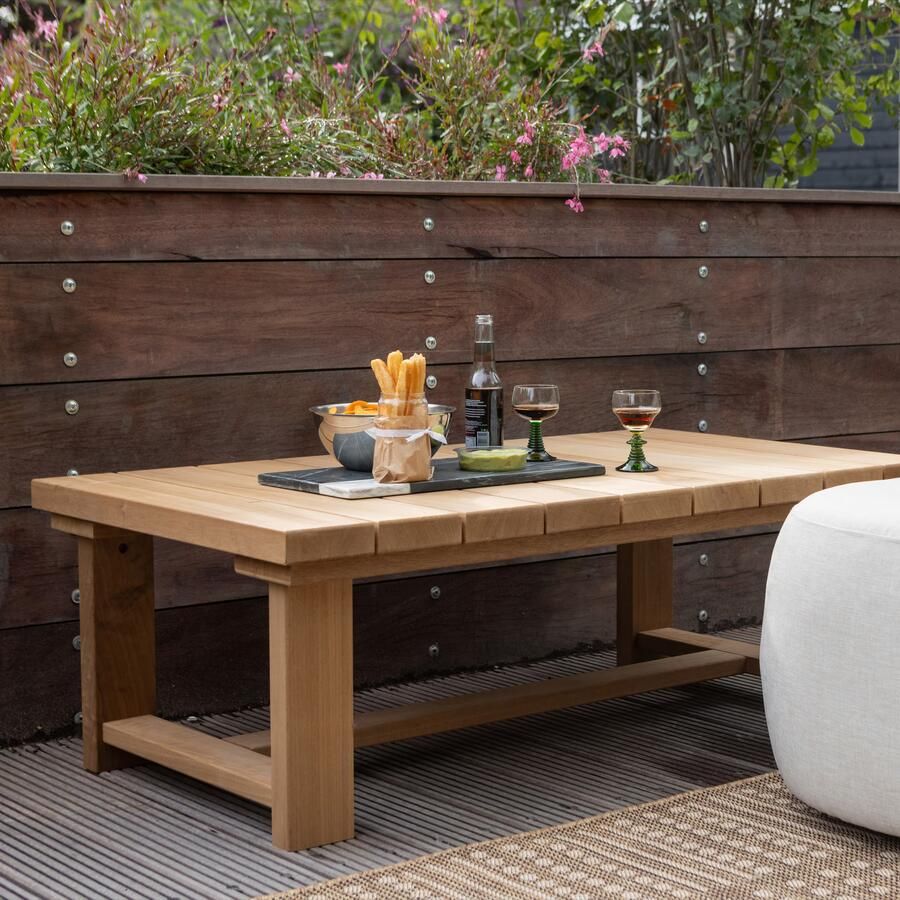 WOOOD Outdoor Salontafel Banco Hout 122 x 68cm Naturel