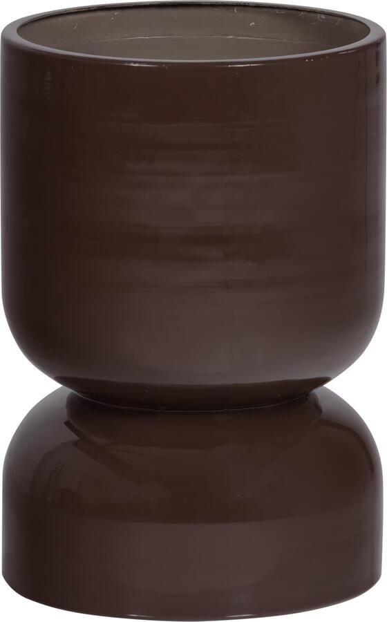 WOOOD Plantenpot Toval Ø28cm Paars Bruin