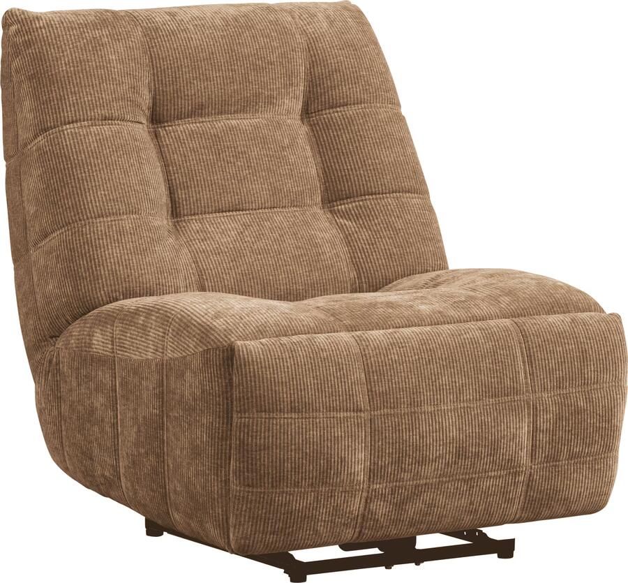 WOOOD | Hein relaxfauteuil elektrisch geweven rib lichtbruin | Zitmeubels woonkamer | Fauteuil - Foto 2