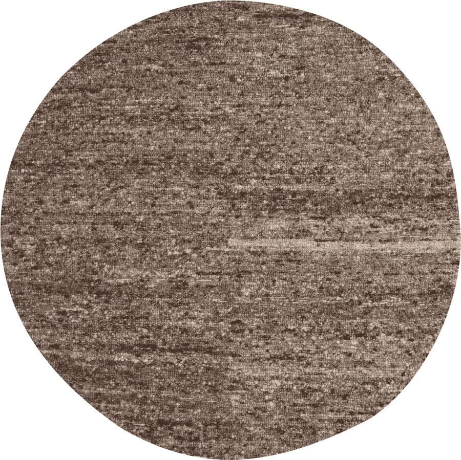 WOOOD | Efia vloerkleed rond wol bruin melange o200cm | Woonaccessoires | Vloerkleed