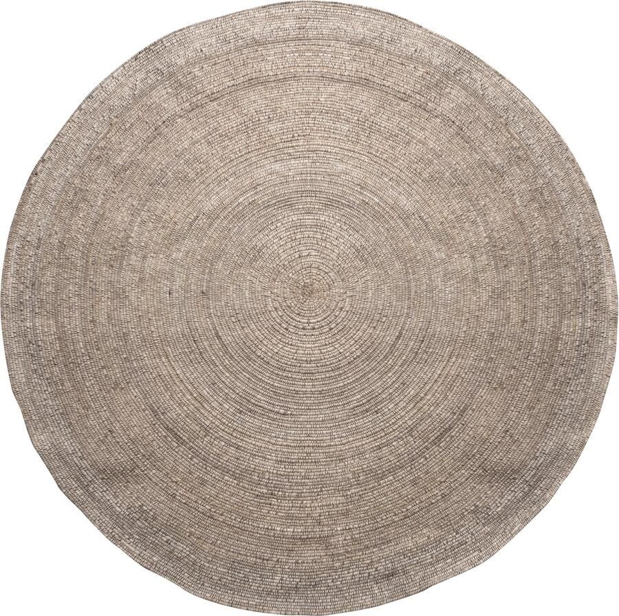 WOOOD | Utopia vloerkleed rond naturel o200cm | Woonaccessoires | Vloerkleed