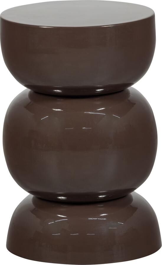 WOOOD Ronde Bijzettafel Breno 30cm Donkerbruin