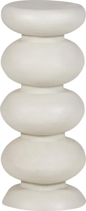 WOOOD Ronde Bijzettafel Brilo 29cm Crème