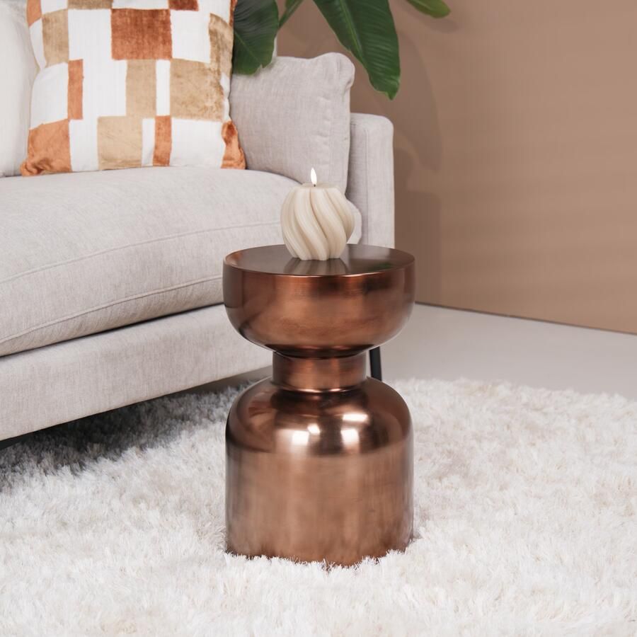 WOOOD | Frits bijzettafel metaal brons | Woonkamertafels | Bijzettafel