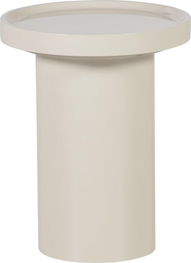 WOOOD Ronde Bijzettafel Veluna 40cm Zand Ovaal