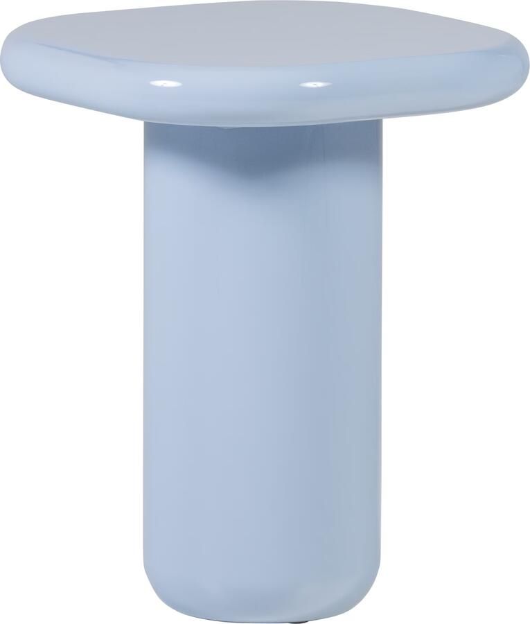 WOOOD Ronde Bijzettafel Zava 50 x 50cm Lichtblauw Ovaal