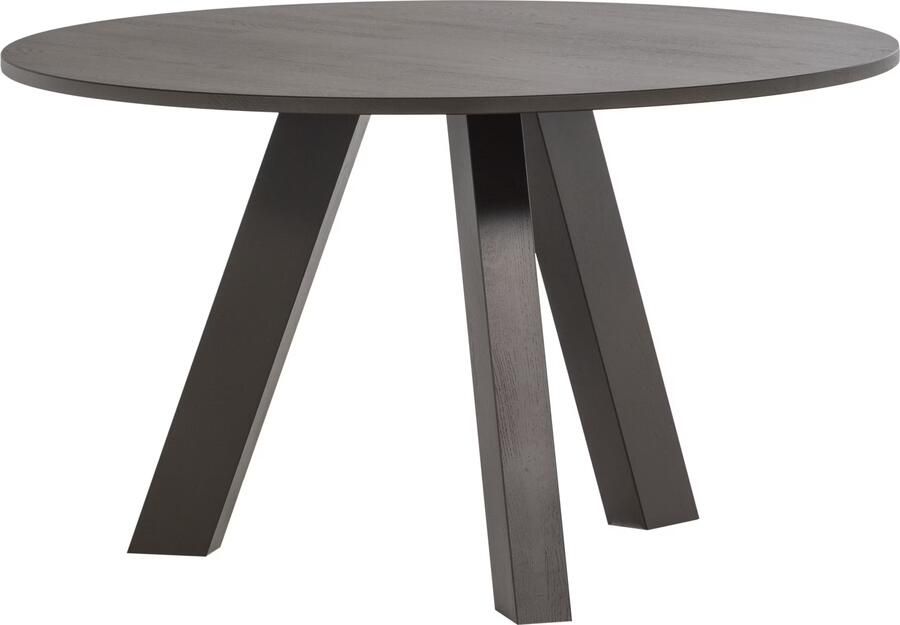 WOOOD Ronde Eettafel Rhonda Eiken 129cm Middenbruin